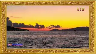 Autumn Sea Rain Sunset 
