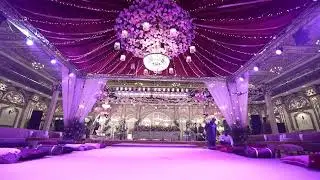 Luxury and elegant wedding backdrop decoration - wedding reception stage decoration ideas | 2024 |