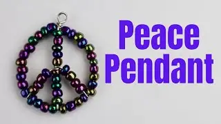 DIY Beaded Peace Sign Tutorial
