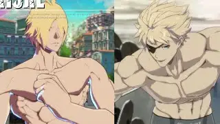 GGST，sexy prince Ryona，vestless Johnny,🤩 underwear Sin, Nagoriyuki VS swim 😘Ky, Goldlewis