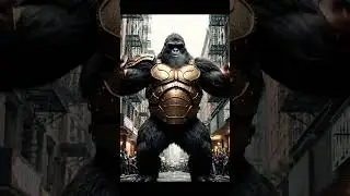 PIXAR-Style KONG HERO vs Steam Boar Monster  - #marvel #avengers #hulk #venom #movie