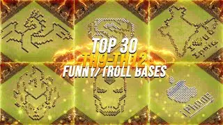 TOP 30 TH9 TO TH12 FUNNY/TROLL BASES WITH COPY LINKS @ClashOfClans @supercell