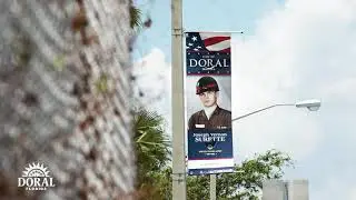 Inside Doral - Military Tribute Banners Are Up!