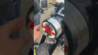 Boss light on bs6 standard bullet #viral #shortvideos #shorts #modification