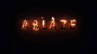 Fire Text intro effect using After Effects