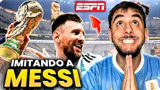 JAVO MACHADO hace la IMITACION de MESSI CAMPEON DEL MUNDO en ESPN