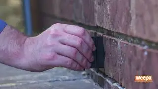 How to install the Weep Protector Weep Hole Screen