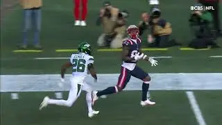 Mac Jones goes deep to Kendrick Bourne - New England Patriots vs New York Jets