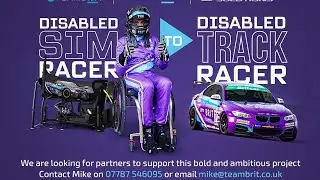 Disabled Sim Racer to Track Racer Promo