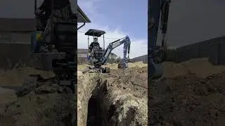 Мини-экскаватор Rippa на реальном объекте!