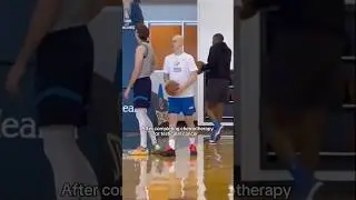 Putting work in 💪 #nikolatopic (via CAlmanza1007/X, MichaelOnSports/X) #nba #okcthunder #shorts