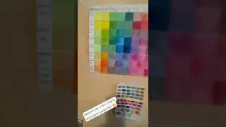 Color mixing and swatching #colormixing #swatches #watercolorpaints #colorchart #colorstudy
