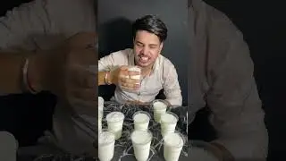 10 Second Lassi Drinking Challenge 😱  Punjabi Lassi Challenge #shorts #lassi