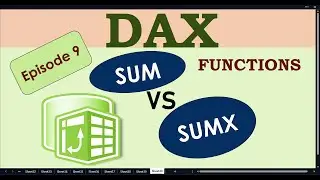 DAX - Sum vs SumX Function