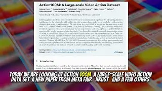 Action100M: A Large-scale Video Action Dataset (Jan 2026)
