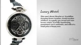 Look at this pre owned Bovet AIHS010 Fleurier 47 Tourbillon Jumping Hours Amadeo White Gold Watch