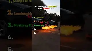 The most craziest car flames 🤯