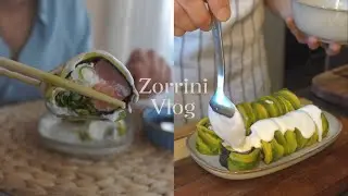 (Sub) I made sushi at home, afternoon in the countryside and home delivery of eggs