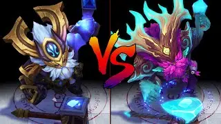 Elderwood Ornn vs Thunder Lord Ornn Skin Comparison Spotlight (League of Legends)