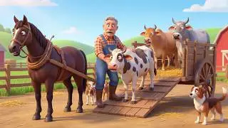 Old MacDonald Had a Farm Song 🐓 | Farm Animals & Life | 3D Nursery Rhymes