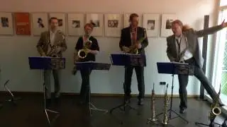 Jazzband Quadrophon Berlin im Caf&eacute; des Bauhaus-Museums - Muppet