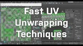 3Ds Max - Fast Unwrapping techniques using Flatten mapping & Smoothing groups