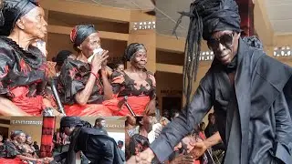 Kojo Antwi's Biological Mother Cried Before Him At His Father's funeral @ OBO Kwahu.