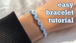 how to make easy bracelet |friendship bracelet tutorial for beginners|peruvian wave bracelet pattern