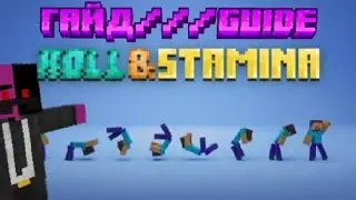 Мод ROLL & STAMINA, гайд Minecraft bedrock. Паркур в Майнкрафт
