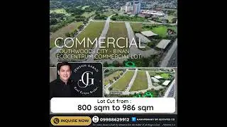 COMMERCIAL LOTS in the Booming SOUTHWOODS CITY by MEGAWORLD. #realestate #commercial #investment