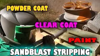 Blasting Paint, Powder Coat and Clear Coated Wheels / Rims &ndash; Sandblasting Coating Removal