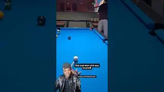 I never seen a pool stick trick shot like this before