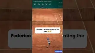 Federico Arnaboldi painting the lines 🎨😎 #shorts #tennis #atpchallenger