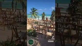 Check out one of our recent destination weddings at Secrets Tulum. Their beach club location is 🔥🔥