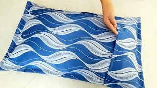 Easy DIY Pillow Cover with Ruffle No Sewing Skills Needed simple pillow cover cutting & stitching