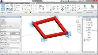 Revit АДАПТИВНЫЙ КОМПОНЕНТ КВАДРАТНАЯ РАМКА