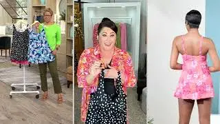 Kim Gravel x Swimsuits For All Square Neck Swim Dress on QVC