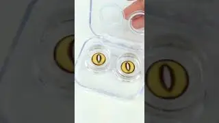 Sweety Crazy Yellow Demon Eye White Slit Contact Showcase