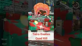 Getting A Quad Splat With Dark Tetra Dualies #shorts #splatoon #nintendo