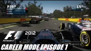 F1 2012 Career Mode Walkthrough Episode 1 | Australian Grand Prix