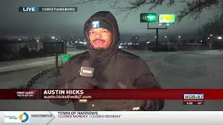 Winter Storm in Christiansburg Evening Update