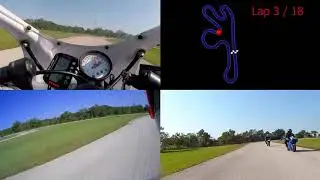 Katy Kart Track:Curb clip Knee Puck strip.