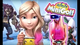 Infinite Minigolf VR Let's Play Gameplay (PS4 PSVR)