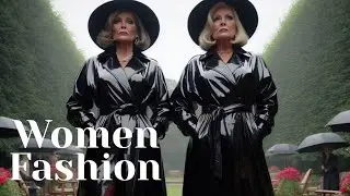 Granny Fashion: Powerful Mature Women Over 80 With Short Hair Wearing Leather/Latex Outfits 