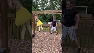 Aria on monkey bars at the zoo playground! 🥰