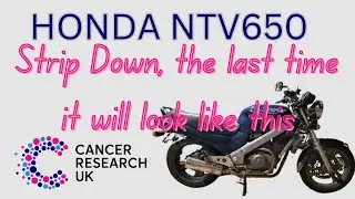 Honda NTV650 strip down Longest day challenge for Cancer Research UK