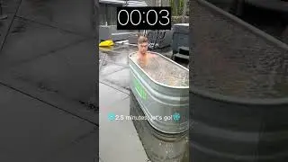 day 7 of taking an icebath everyday for the next 100 days