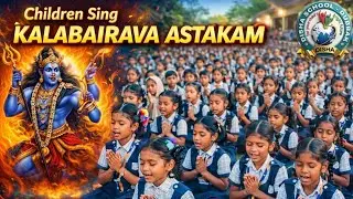 Children chanting Kalabhairava Ashtakam in School Assembly| Devional vibes| Disha School Dubbak