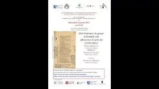 14 aprile 2021 - Elio Vittorini e la genesi di 