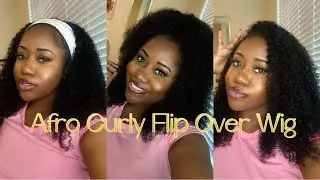 Domiso 3-in-1 Afro Curly Half Wig Review | Easy Flip-Over, Ponytail & Updo Styles!
